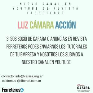 NUevo Canal de You Tube de Revista Ferretoer
