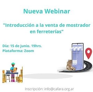 Webinar dictada por CAFARA. Venta de mostrador en ferreterías