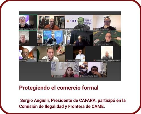 Participación de CAFARA en la Comisión de Ilegalidad y Frontera de CAME