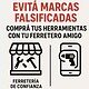 CAFARA alerta sobre los riesgos de las marcas falsificadas y recomienda siempre comprar en ferreterías de confianza para garantizar calidad, seguridad y respaldo.