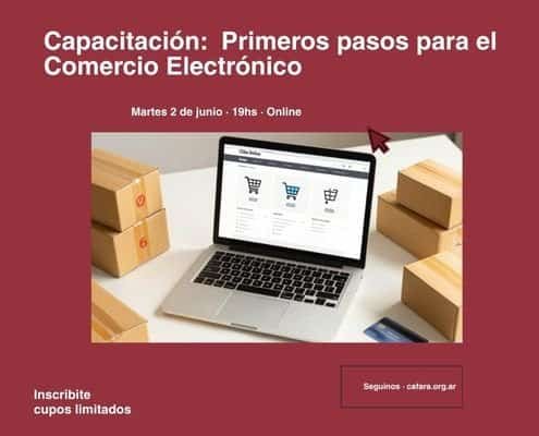 Capacitación CAFARA ecommerce PYME ferretería — martes 2 de junio 2026 a las 19 hs